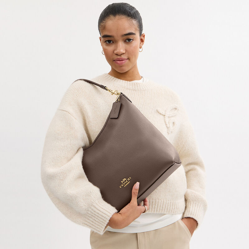 Laurel Large Shoulder Bag, IM/DARK STONE, hi-res image number 5