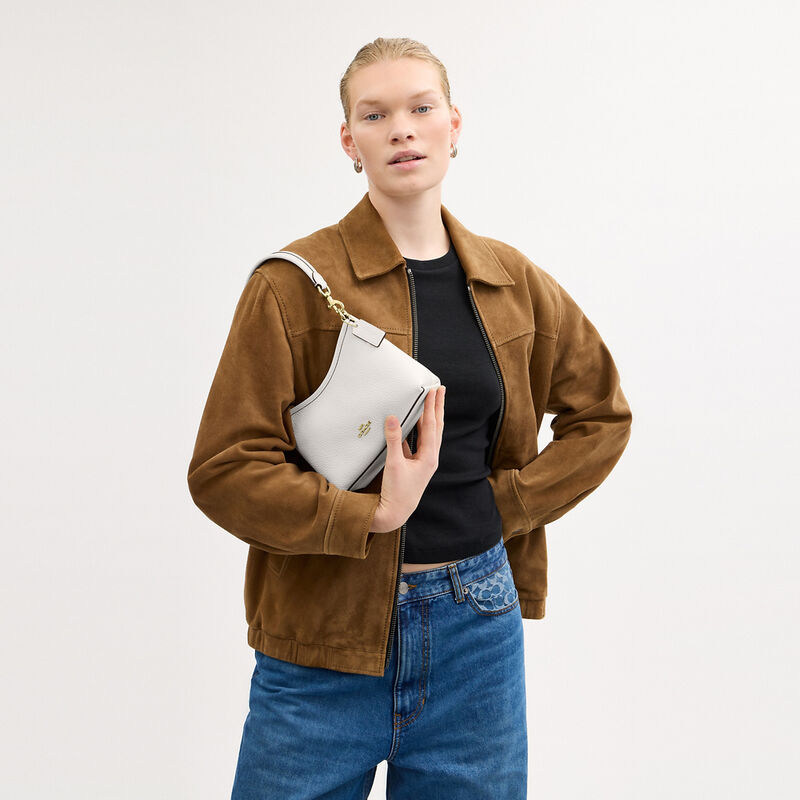 Laurel Small Shoulder Bag, IM/CHALK, hi-res image number 6