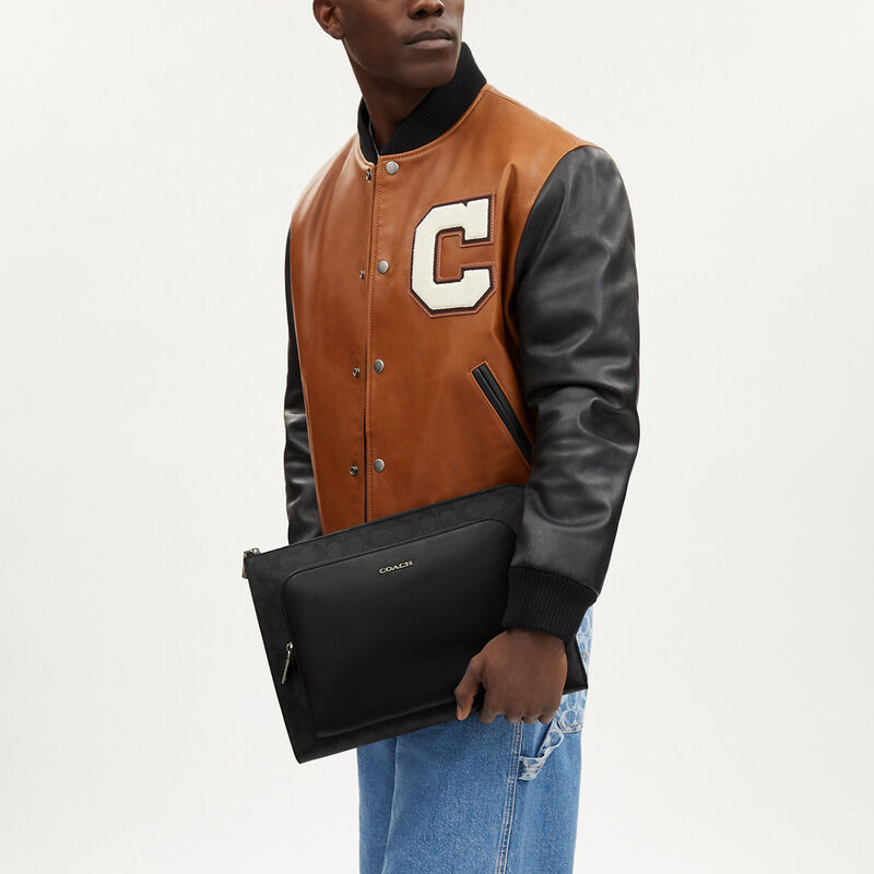 Ethan Portfolio In Signature Canvas, BLACK/BLACK, hi-res image number 4